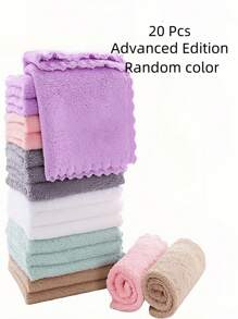 6/20pcs Multicolor Cloth Towels - 10x10 Inch, Soft & Highly Absorbent - Perfect For Bathroom, Face, Hand, Kitchen, Spa, Gym, Cleaning, Makeup Removal(Random Color) Home Bathroom Decor Summer - Multicolor - View 7
