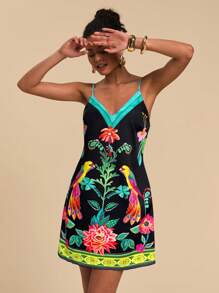 Travachic Váy yếm in dệt mini cho nữ, trang phục mùa hè cho nữ, trang phục nghỉ mát cho nữ, váy lãng mạn, trang phục bãi biển cho nữ, trang phục mùa xuân cho nữ, váy suông, trang phục hòa nhạc cho nữ, váy lễ Phục sinh cho nữ, phong cách Boho, trang phục lễ hội Rave, trang phục lễ hội cho nữ, váy nghỉ xuân, trang phục nghỉ mát cho bãi biển - màu đen - Xem 5