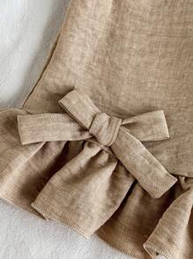 Vintaside Kids 2 stuks/set babymeisje casual schattige strik decoratie mouwloze top en broekset