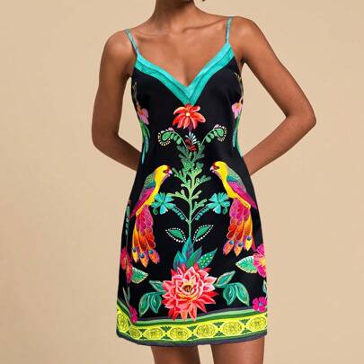 Woven Print Camisol…