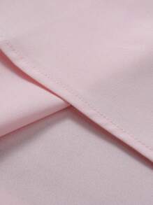 Manfinity Mode Men's Casual Solid Color Short Sleeve Dress Shirt - Pink - View 8