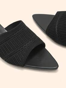 CUCCOO BASICS Vorgeformter Spitzenschuh Stiletto Absatz vielseitige Frauen High Heel Sandalen - Schwarz - Übersicht 12