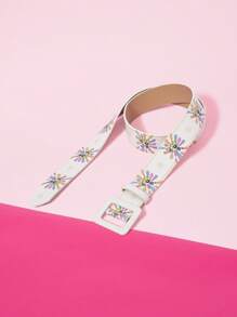 THE POWERPUFF GIRLS X SHEIN 1pc Women's Bubble Pattern Adjustable Belt, Fashion & Versatile - Multicolor - View 3