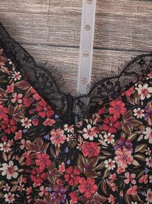 SHEIN VCAY Áo ba lỗ không tay cỡ lớn cho nữ, thời trang mặc mùa hè - màu đen - Xem 4