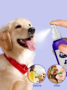 SHEIN 1pc 30ml Pet Teeth Cleaning Spray, Effective Deodorizer For Cat/Dog Mouth Odor And Tartar Removal, Oral Care Without Brushing
