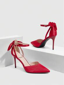 CUCCOO SZL Zapatos multiusos con decoración de lazo y unicolor minimalista para mujeres de la marca Cuccoo