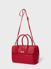 SHECARRY Women Casual Large Capacity Tote Handbag Valentines - Red - View 2