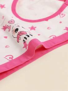 5pcs/Pack Young Girl Cartoon Print Random Design Triangle Briefs - Multicolor - View 4