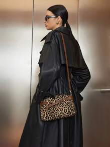 SHECARRY 1 套 (11.23 英寸 * 6.29 英寸 * 4.33 英寸) 时尚彩色蛇皮和鳄鱼皮图案手提包，可爱宽敞的鳄鱼皮风格妈妈手提包，实用闪亮 PU 材料，防尘防水圣诞礼物包、运动包、教师礼物、充电包、便宜的女士皮包！化妆包、钱包、手提包、旅行、卡哇伊、钱包、夏季、单肩包、豹纹女士钱包豹纹回归 - 彩色 - 查看 4