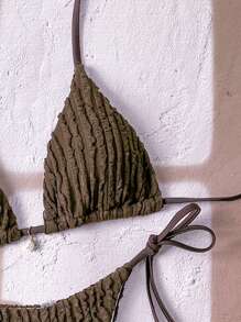 Swim Vcay Spring Break Women 2-Piece Beachwear Swimsuits For Summer - Coffee Brown - View 4