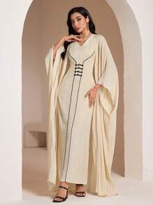 Veilorie Women Two Pieces Outfits For Daily Wear - Apricot - View 2