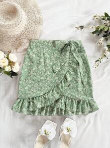 Soleia Váy nữ Viên lá sen Trọn gói Dây kéo Họa tiết hoa Boho - Nhiều màu - Xem 3
