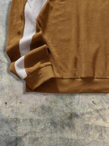 AXEPEAK 男式宽松针织长袖套头衫