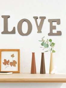 6 Inch Designable Wood Letters Unfinished Wood Letters For Wall Decor Decorative Standing Letters Slices Sign Board Decoration For Craft Home Party Projects Best Gifts Birthday - Multicolor - View 2