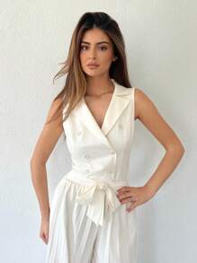 Firerie Women Two Pieces Outfits For Daily Wear - Apricot - View 2