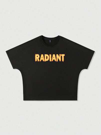 Street Life Men's Loose Fit T-Shirt With Applique Cartoon Graphic