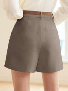 MOTF PREMIUM PANTALONES CORTOS CON PINZA PRENSADA Y CINTURÓN