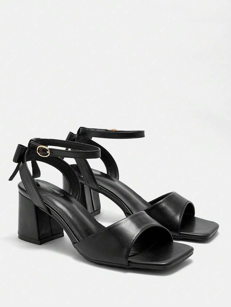 CUCCOO CURVES プラスサイズ レディース ワイド幅 スリッポンサンダル リボンデコ、シンプルオープントゥ、アウトドア、バケーション、デイリー、夏、クリスマス ワイドフィット対応