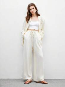 CUCCOO BIZCHIC 女士舒适简约百搭平底凉鞋 - 藕粉色 - 查看 3