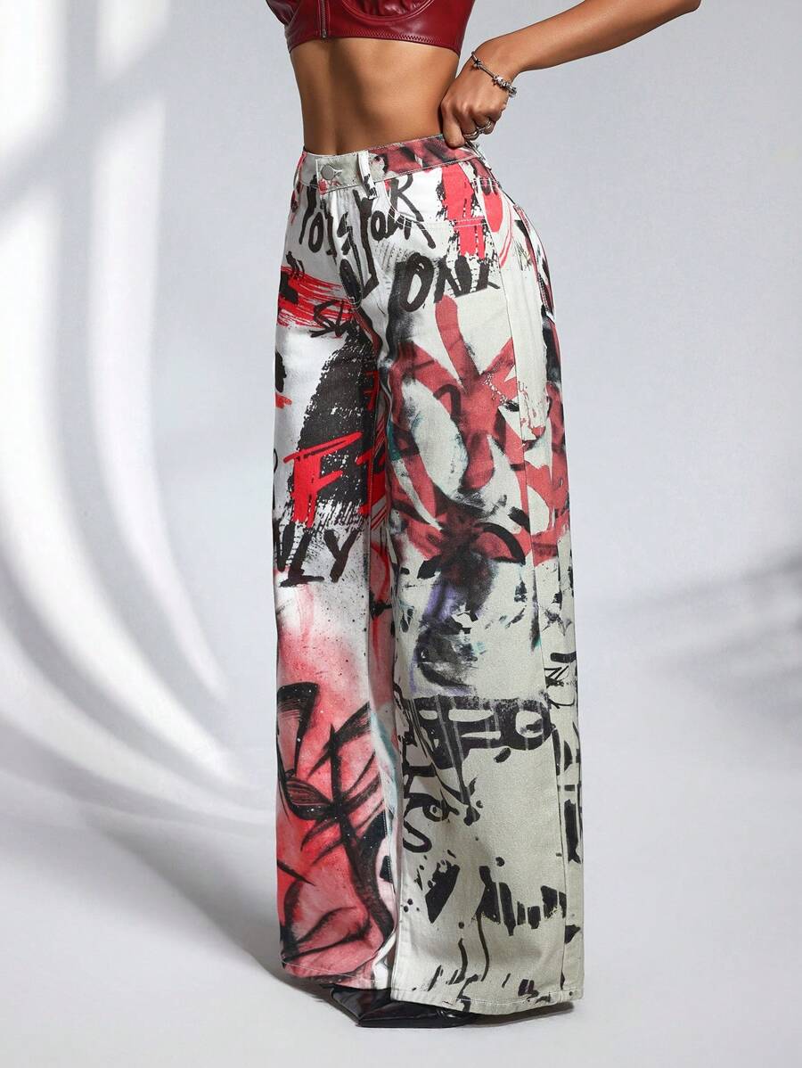 Jeanoix Pantalón largo de mezclilla para mujer, de moda para el verano - Multicolor - Ver 1