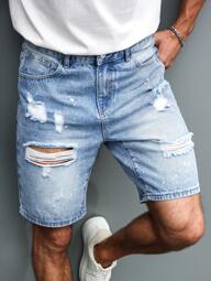 Manfinity LEGND Shorts vaqueros rotos para hombre