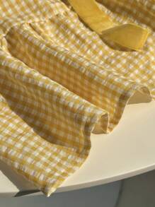 Comfortcana 格子无袖大码衬衫背心