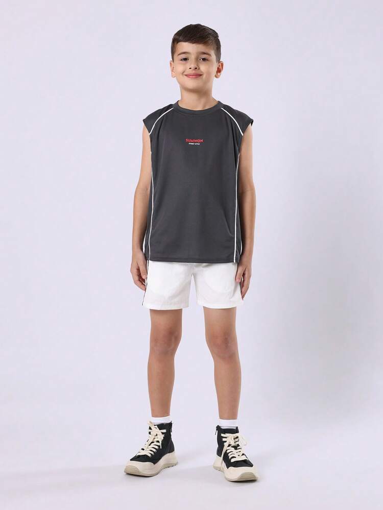 Street Style T-Shirt Co-Ords With Piping Detail