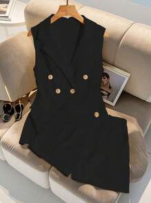 Franclia 2pcs Premium Quality Sleeveless Vest & Shorts Set