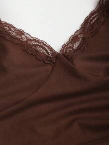 Sweetra Y2K 性感吊带蕾丝花边百褶皱衣服套装 - 彩色 - 查看 4