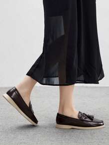 CUCCOO BIZCHIC 女士休闲一脚蹬平底运动鞋 - 巧克力棕 - 查看 3