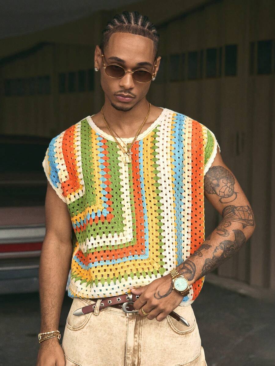 AXEPEAK Áo len chui đầu thêu nhiều màu sắc cho nam, phù hợp mặc dạo phố, mùa đông - Nhiều màu - Xem 1