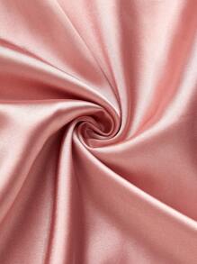 SHEIN 3件套性感纯色缎面蕾丝花边吊带睡衣套装