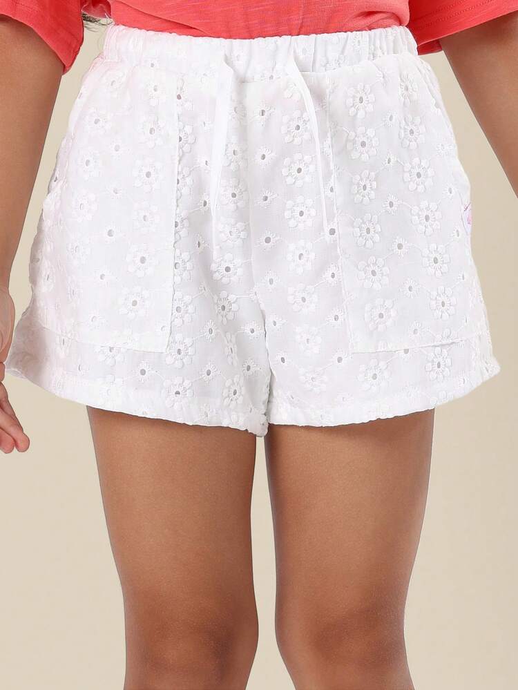 Lässiges Kombi-Set mit Broderie Anglaise und Schmetterlingsärmeln