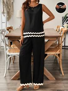 Boho Mama Maternity Two Pieces Suits,Maternity Set,Maternity Clothes - Black - View 3