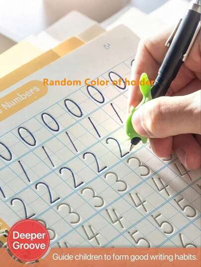 SHEIN 1 stuk, Schrijfoefenboek, Engels ritme, Magisch oefenboek, Schrift, Kinderliteratuur, Leren, Cijfers, Letters, Alfabetkaart, Kalligrafiecadeau, School, Student, Schoolbenodigdheden, Kinderschool, Engels leren, Engels schrijven