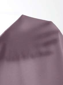 SHEIN SXY 女士休闲无袖紧身迷你连衣裙，夏季 - 淺灰紫 - 查看 6