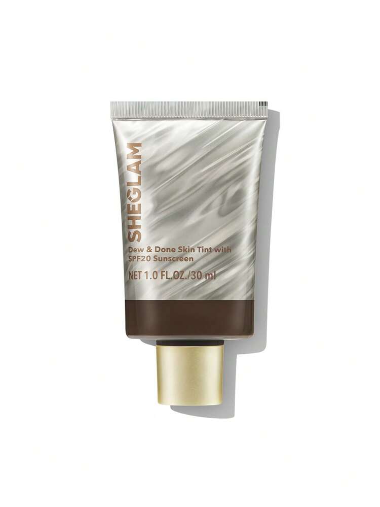 SHEGLAM Dew & Done Skin Tint With Spf20-Dark Clove Brand Beauty Makeup Face Paint Cosmetic For Women Girls Perfect For Spring Summer Ideal For Y2K Fancy Fashion Suitable For Birthday Mother'S Day Gift Rave Festival Party Ready Best Color - Dark Clove-30ml - View 12