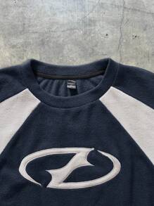 AXEPEAK 男士宽松针织长袖套头衫，街头风，适合秋冬