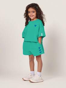 SUMWON 自爱夏季系列女童休闲运动圆领套装