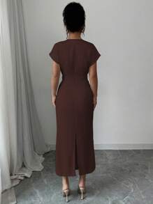 Gloray Damen elegantes hoch-anspruchsvolles Kleid in französischem Chic-Stil