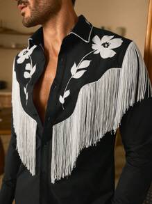 HIMLAND Cămașă bărbătească țesută la modă, casual, lejeră, cu mânecă scurtă, pentru purtare zilnică