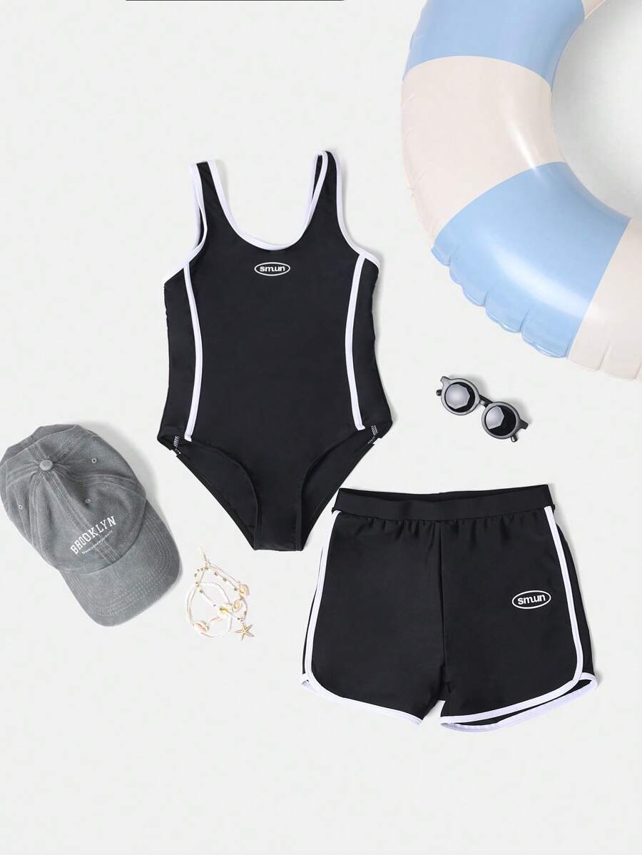 Costume Intero Donna Arena One Biglogo Asphalt-Turquoise - FERRARI SPORT - Foto 8