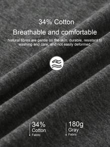 EMERY ROSE Simple Casual Paris Eiffel Tower Pattern Tank Top Dress, Cotton, Suitable For Summer, Retro,Dresses For Women Summer Suitable For Going Out - Dark Grey - View 4