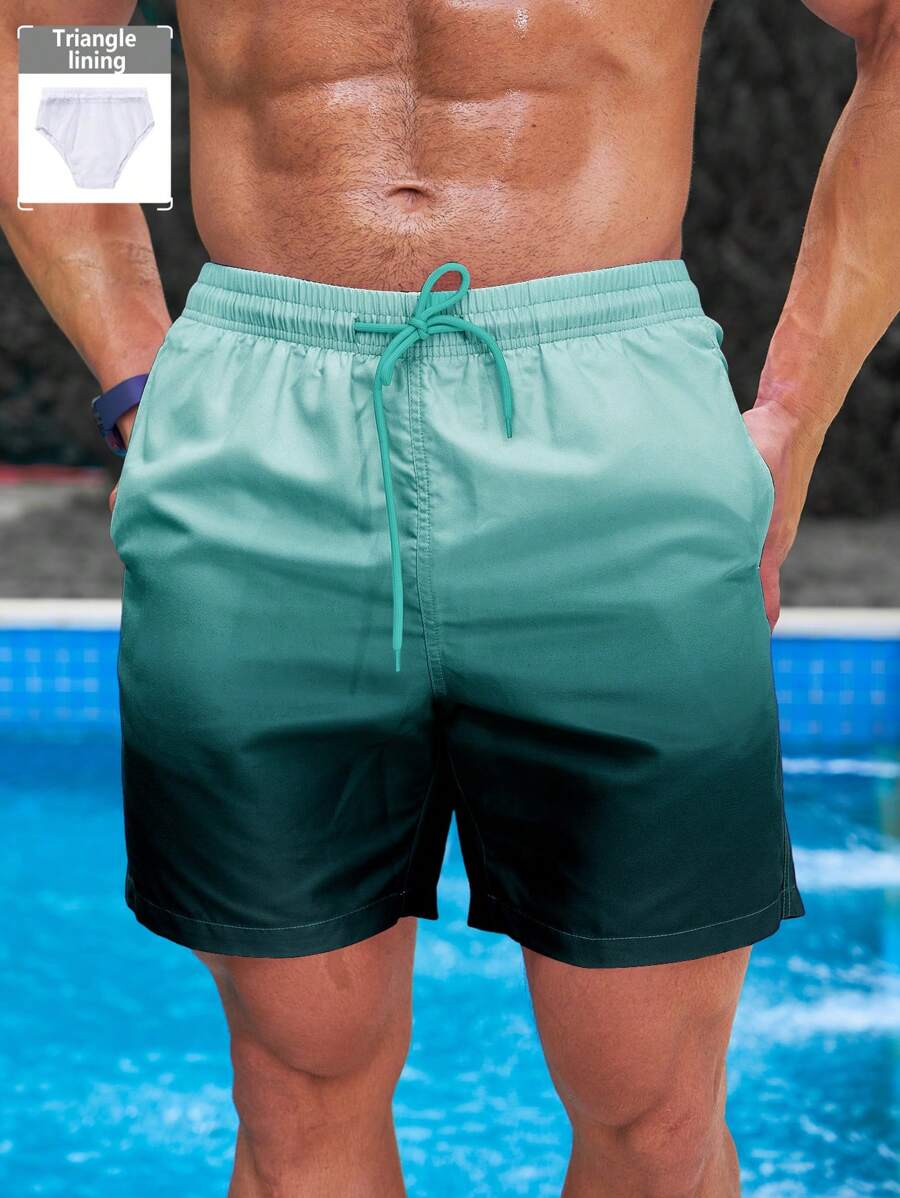 Surfspeed Men's Summer Gradient Beach Drawstring Pants (Random Printed) - Multicolor - View 1