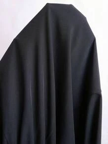 Flirla Plus Size Summer Casual Ruffle Sleeve Cinched Waist Dress - Blue - View 4