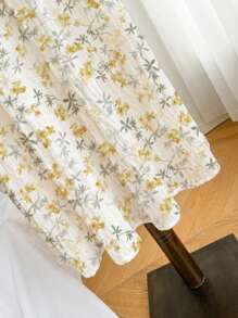 SHEIN Unity Summer Floral Patchwork A-Line Skirt - Multicolor - View 5