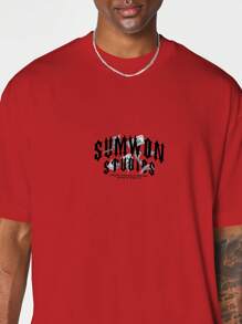 SUMWON Streetwear Money Print T-Shirt Brooklyn Created Statement Urban Casual Loose Fit Oversized Dollar Bills Graphic Design Fall Winter Collection