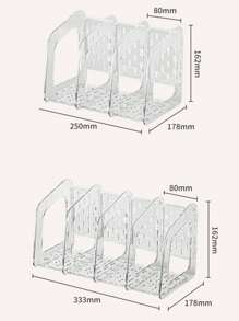 优质亚克力透明加厚创意简约大容量书架，办公桌书籍和文件整理器，返校