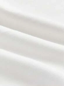 Maija 2025春夏新品男士松紧腰抽绳宽松休闲运动裤，适合度假、派对、婚礼、音乐节、毕业典礼、日常穿着、街头风格 - 白色 - 查看 12