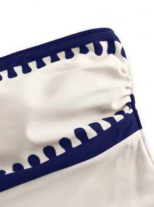 Swim Oasis 女士海滩度假波西米亚风格阔腿连体泳衣，带网眼罩衫，米色和黑色 - 彩色 - 查看 7